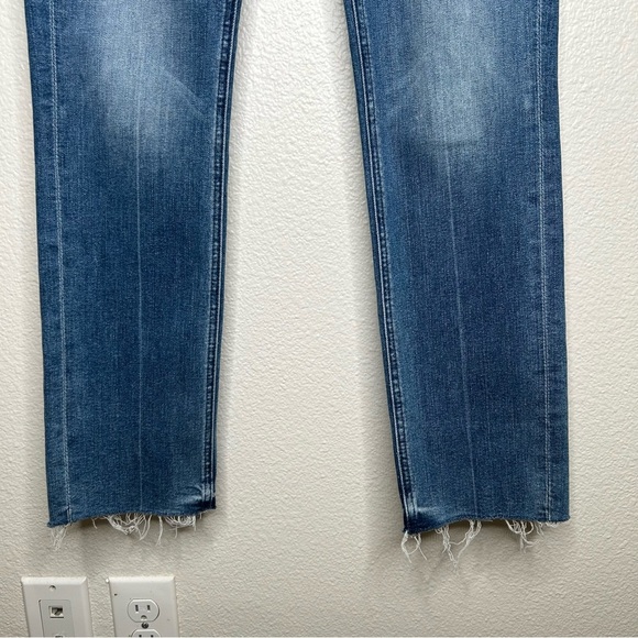 Mother Mid Rise Dazzler Ankle Fray jeans We The Animals 26 - Picture 9 of 15